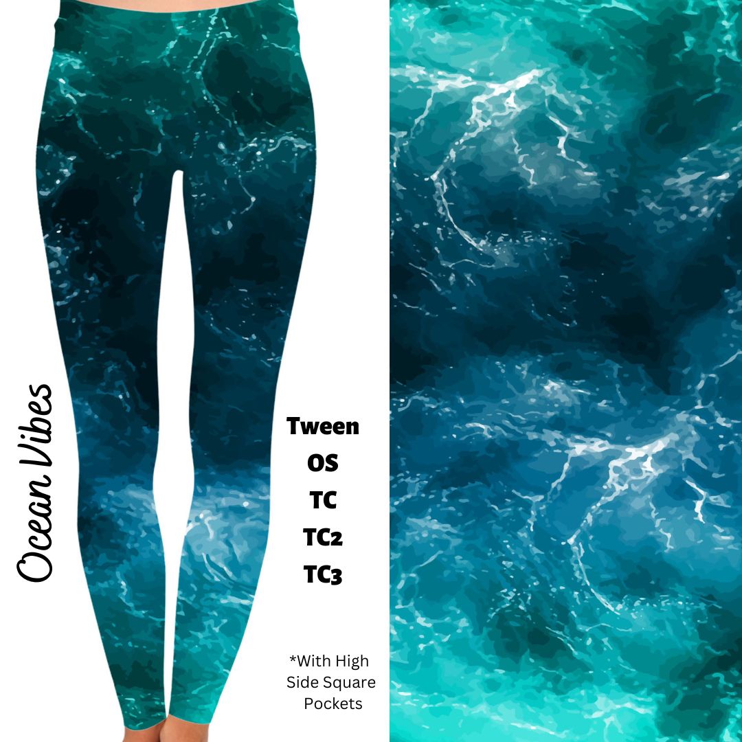 Ocean Vibes - Leggings with Pockets