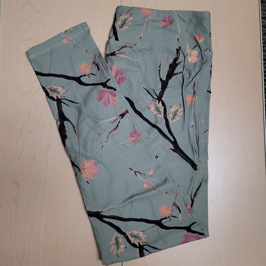 Late fall leaves leggings no pockets