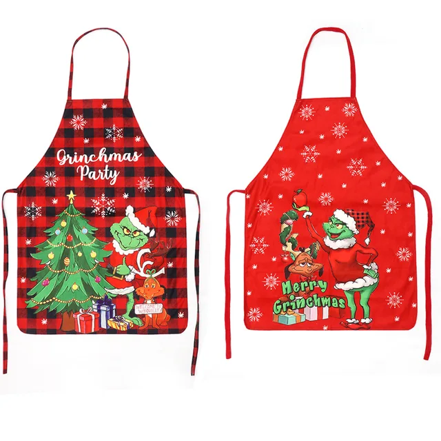 Grinch Aprons