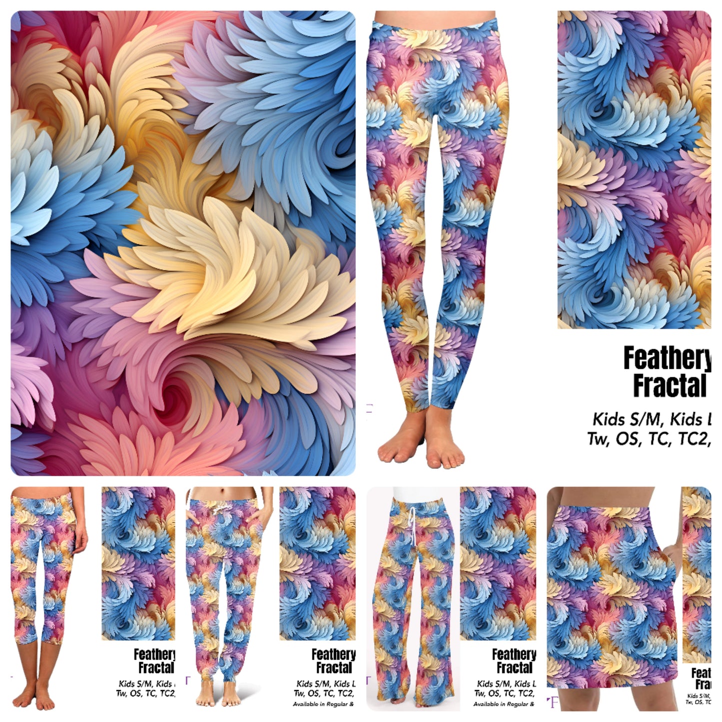 Feathery Fractal skort