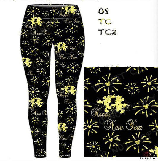Magical Mouse New Years leggings no pockets
