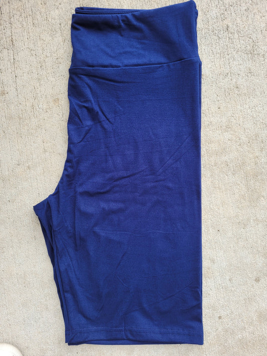 Navy Biker Shorts no pockets