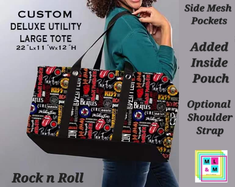 Rock n Roll Collapsible Tote