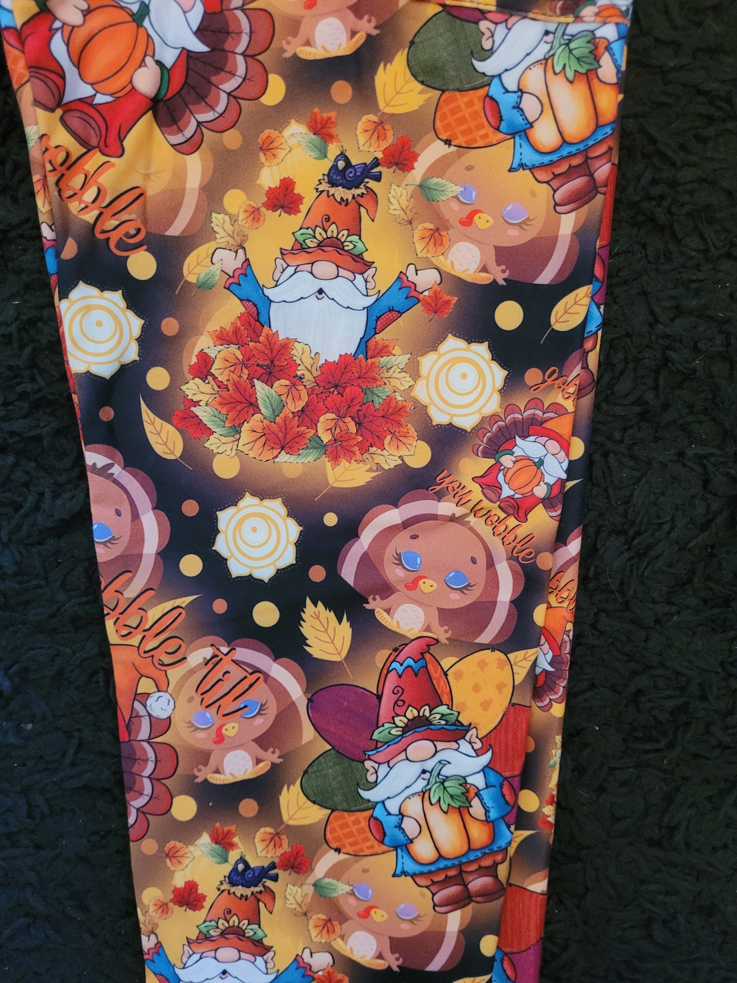 Turkey Gnome legging w/pockets
