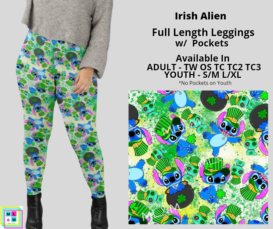 Irish Alien Full Length Leggings