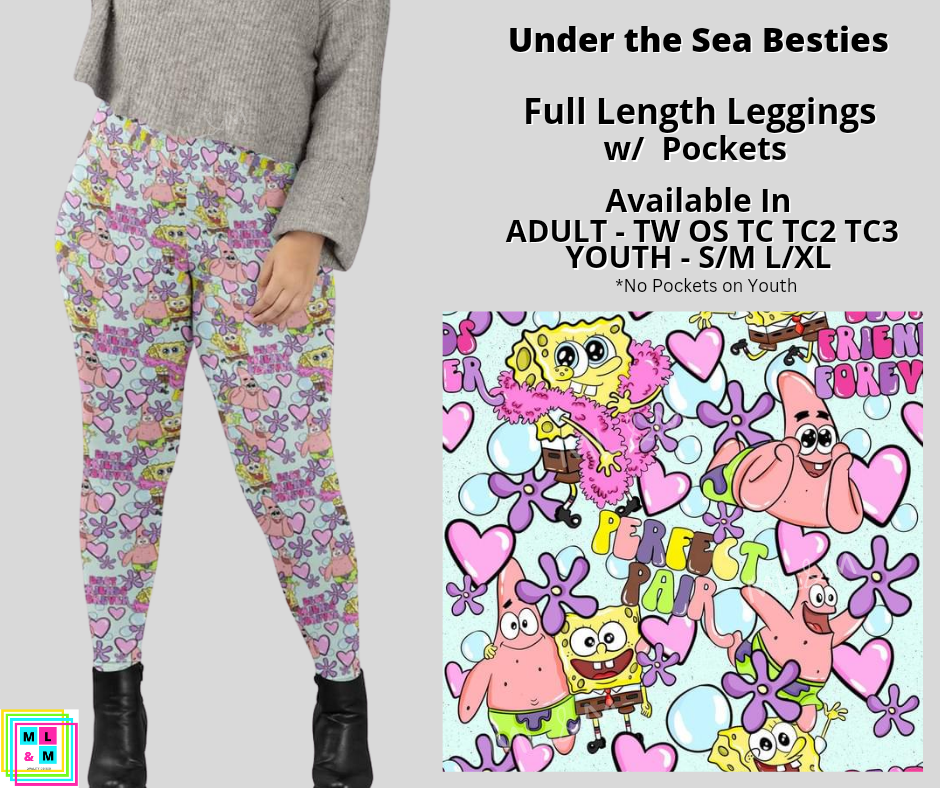 Under the Sea Besties Full Length Leggings