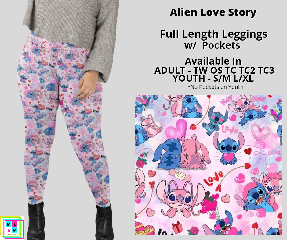 Alien Love Story Full Length Leggings