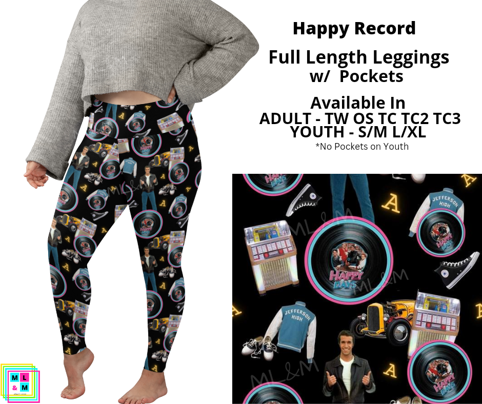 Happy Record Full Length Leggings