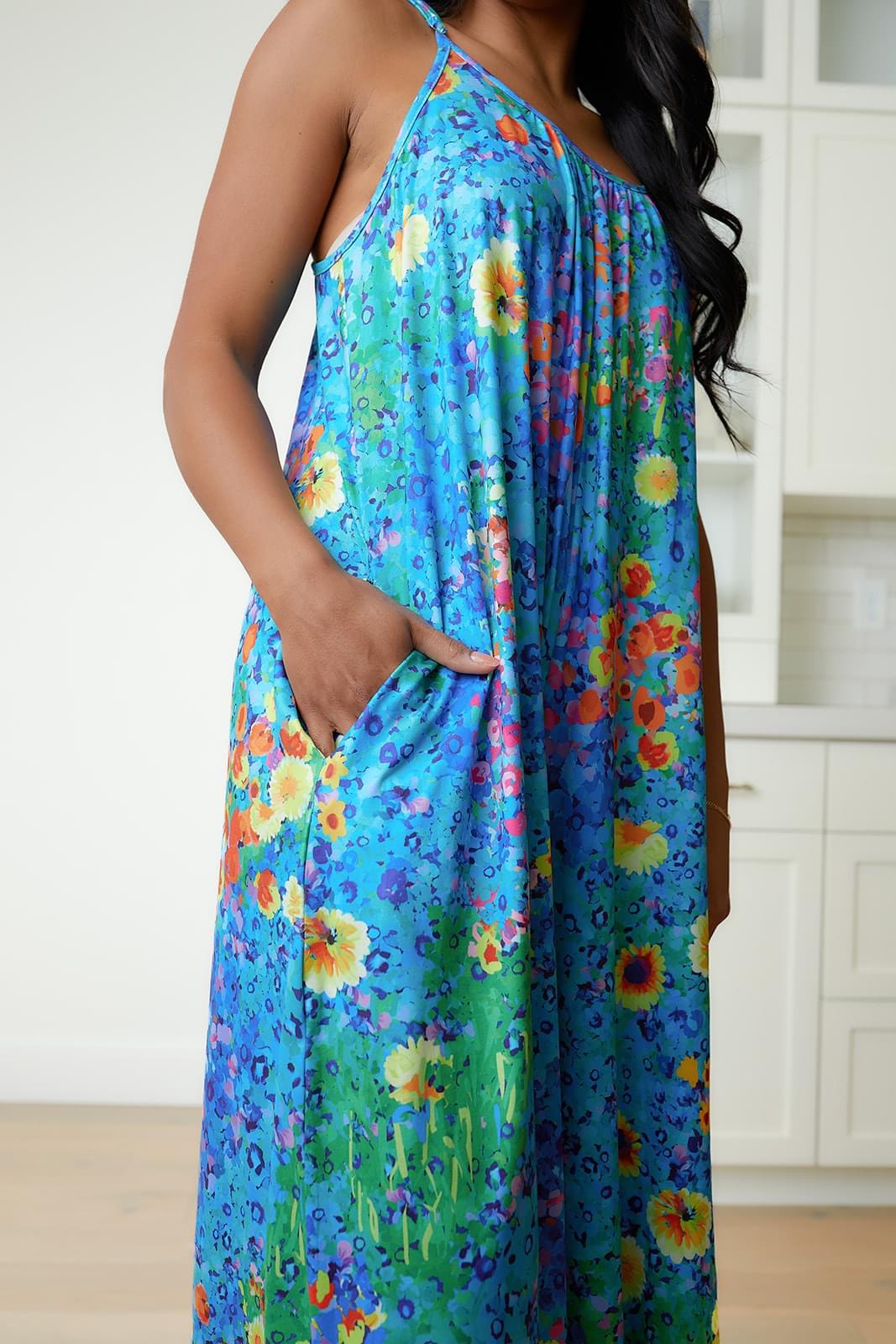 Ombre Sunflowers Baggy Rompers - HARD closes 6/8 6PM CST ETA JULY