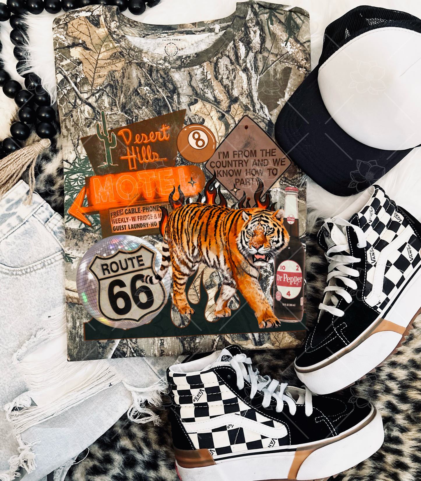 Desert Hills Motel - Camo Tee