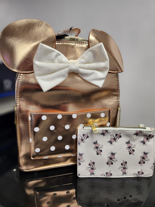 BIOW- DISNEY ROSE GOLD MINI MOUSE MINI BACKPACK