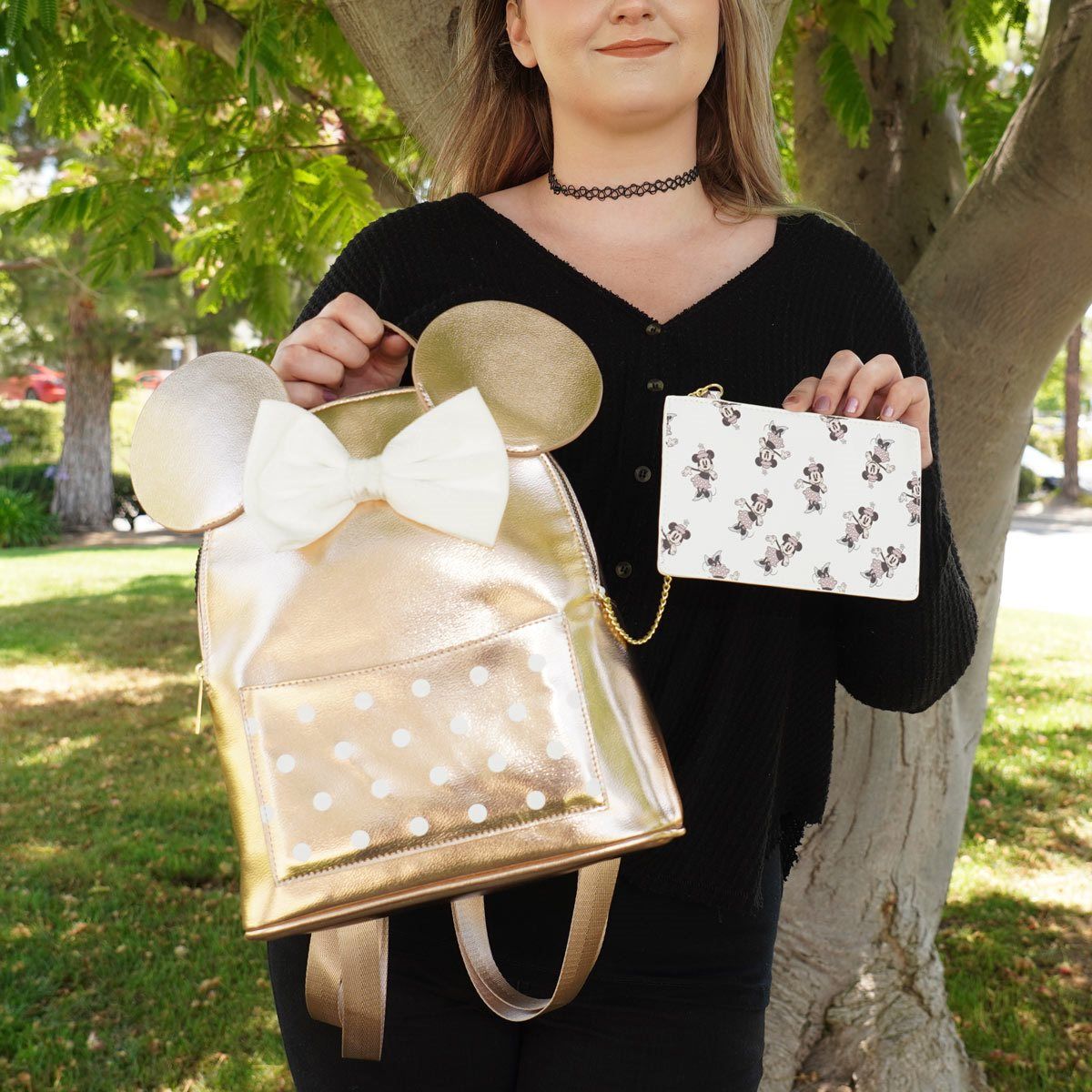 BIOW- DISNEY ROSE GOLD MINI MOUSE MINI BACKPACK
