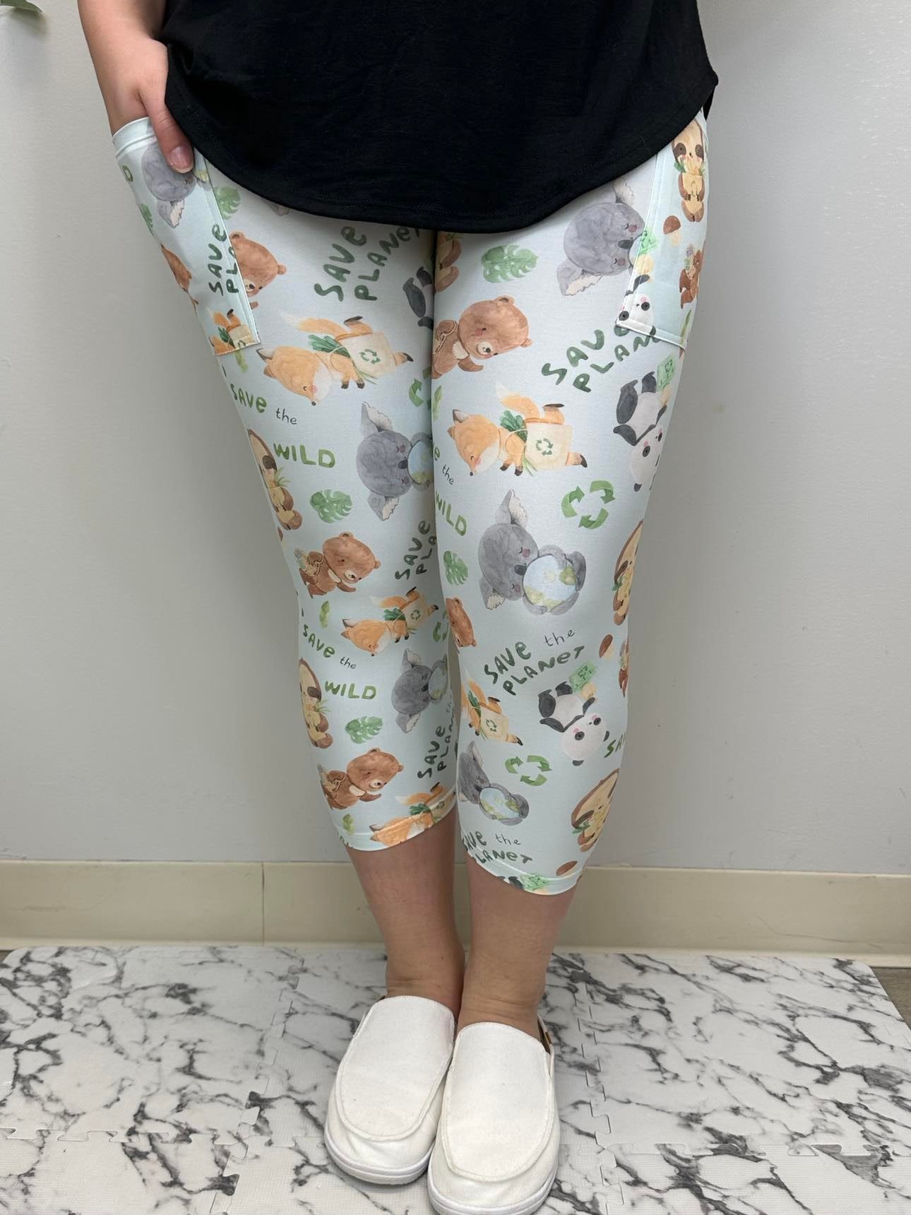 Earth Day Capri w/ Pockets (Kid's Too!)