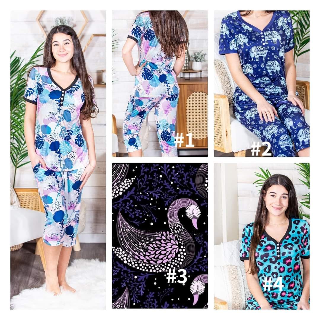 PJ Set Shorts/Capris (4 Options) Preorder #0329