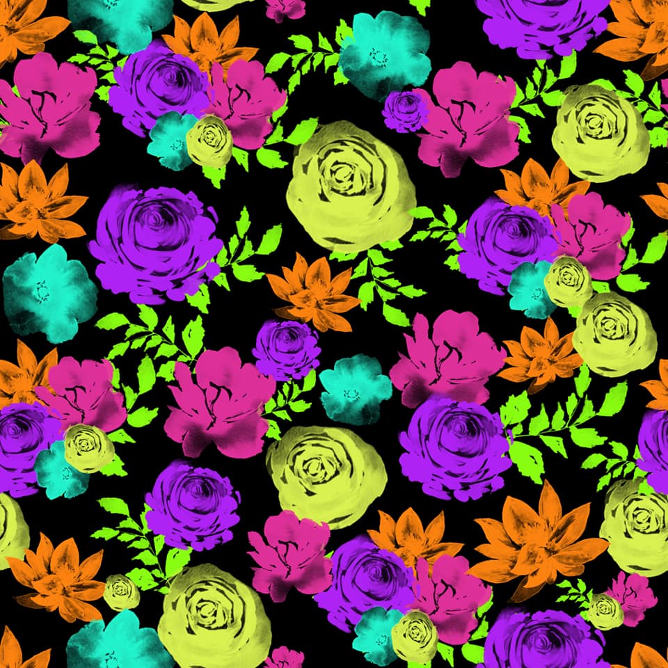 Neon Floral skorts and capris with pockets