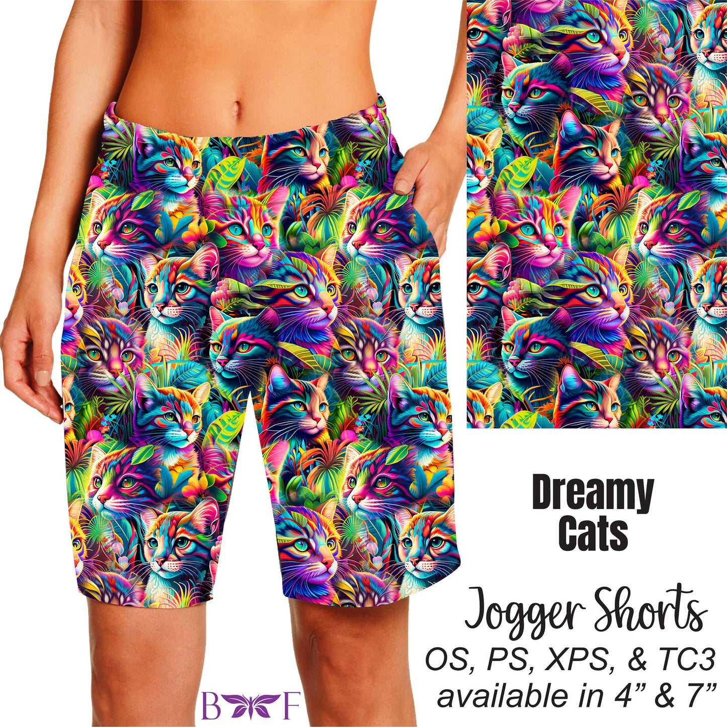 Dreamy Cats Leggings and Capris