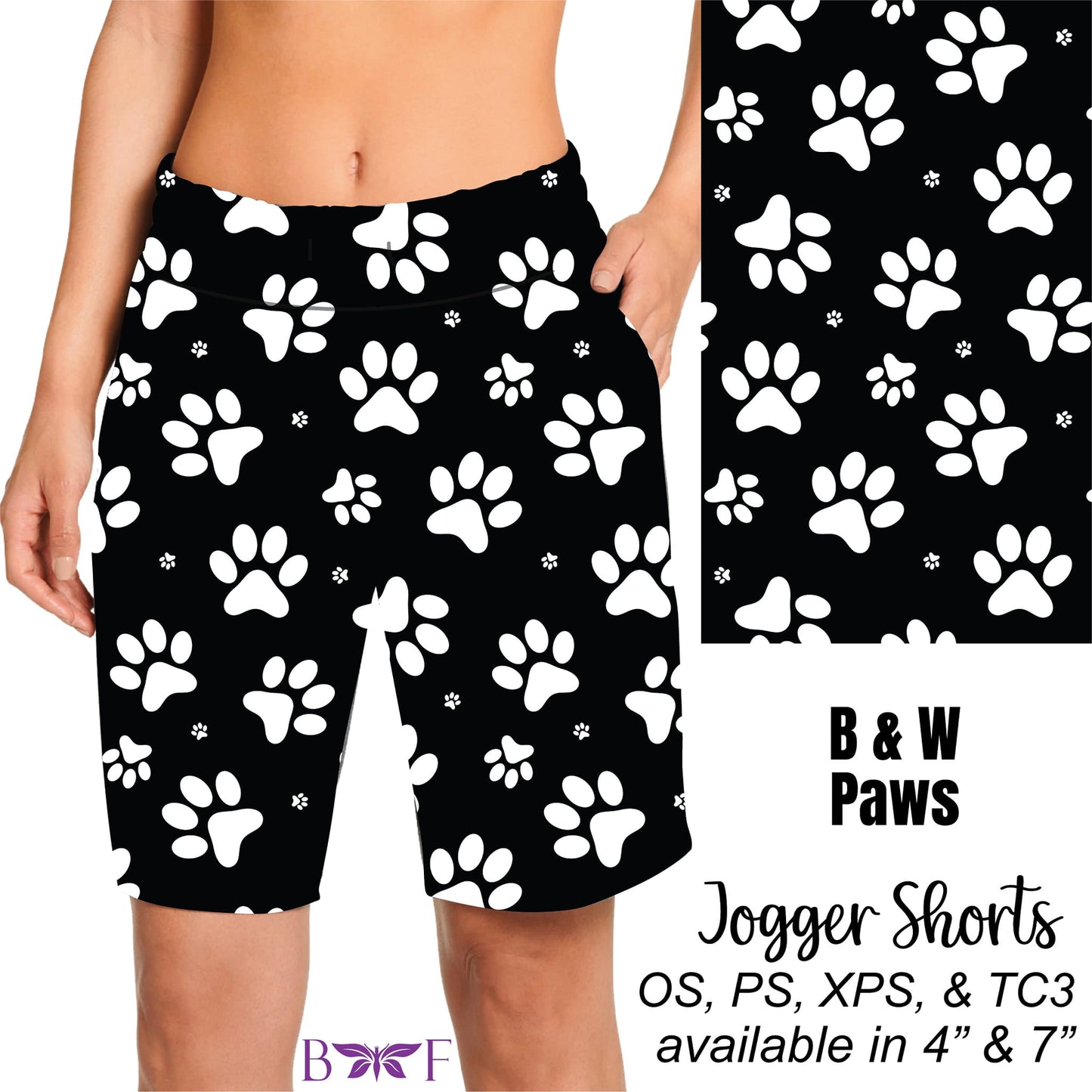 B & W Paws Leggings and Capris with pockets