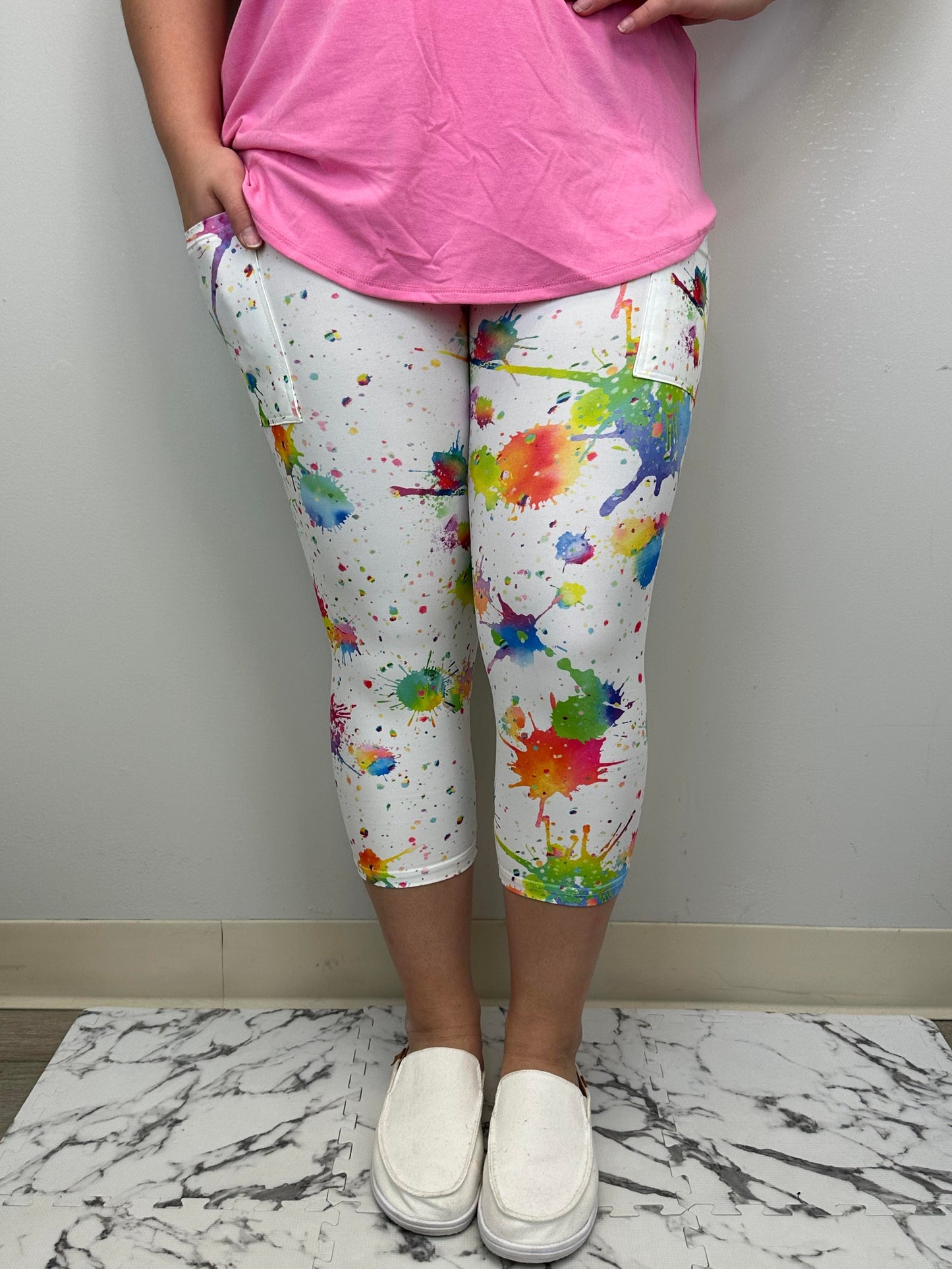 Splat Capri w/ Pockets