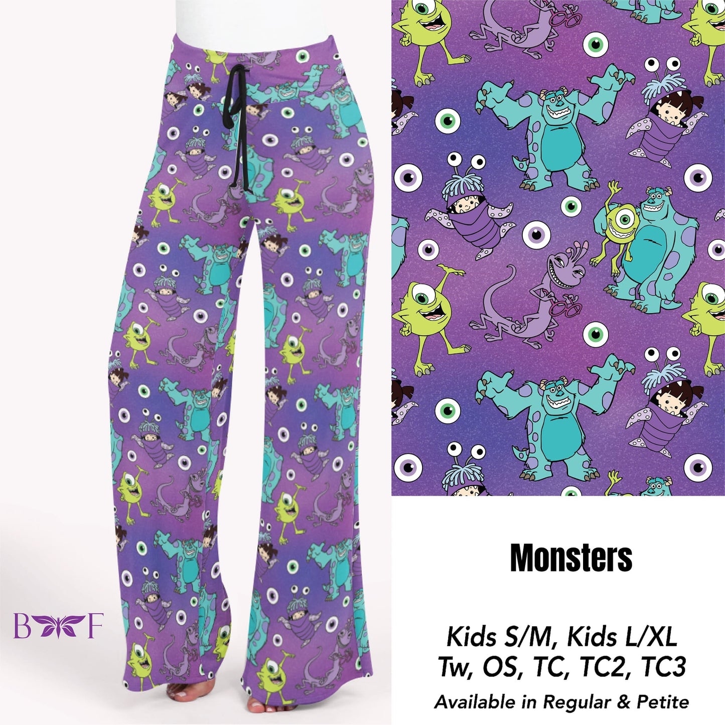Monsters Leggings with pockets, kids only available