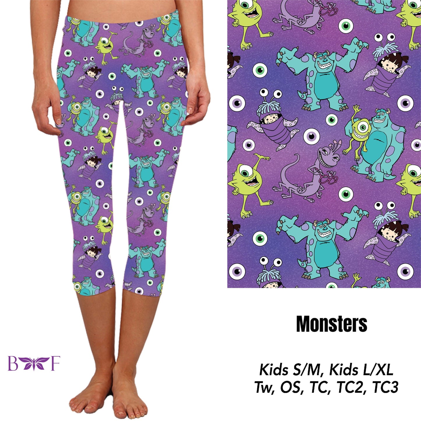 Monsters Leggings with pockets