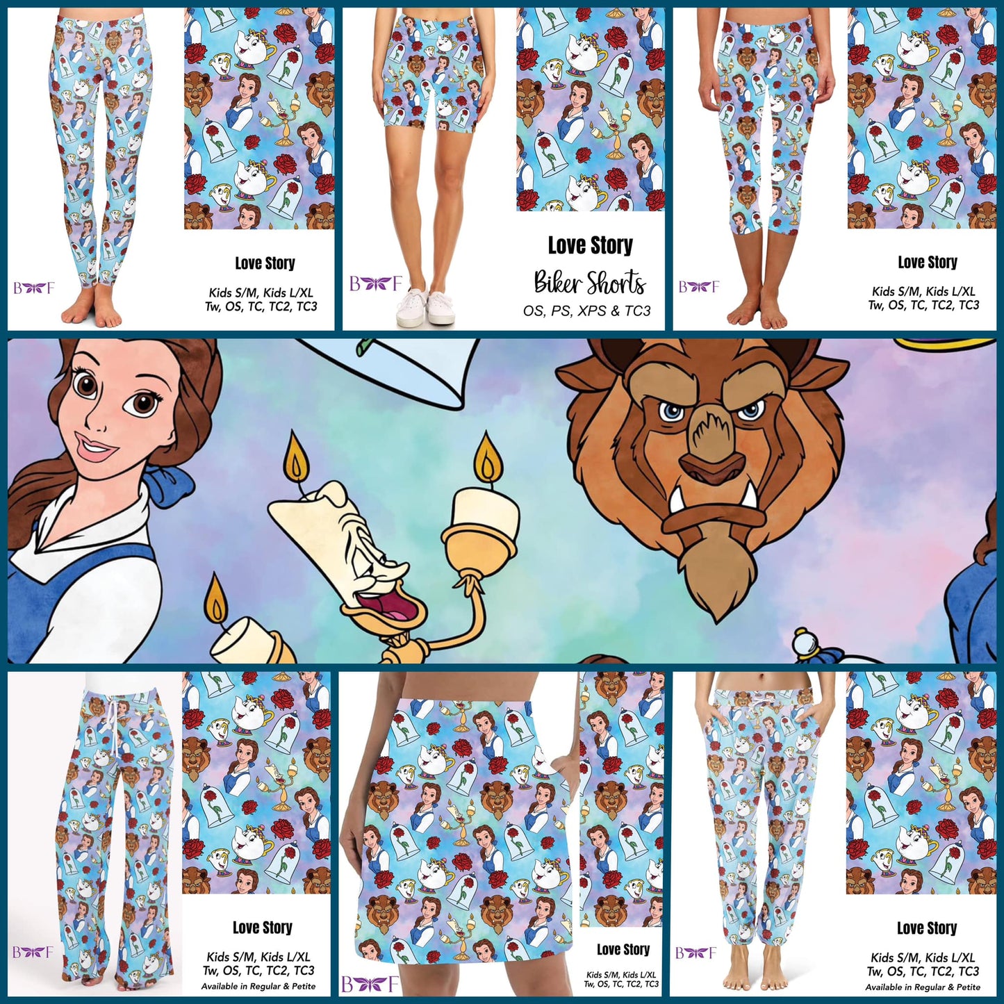 Love Story kids leggings and adult capri with pockets