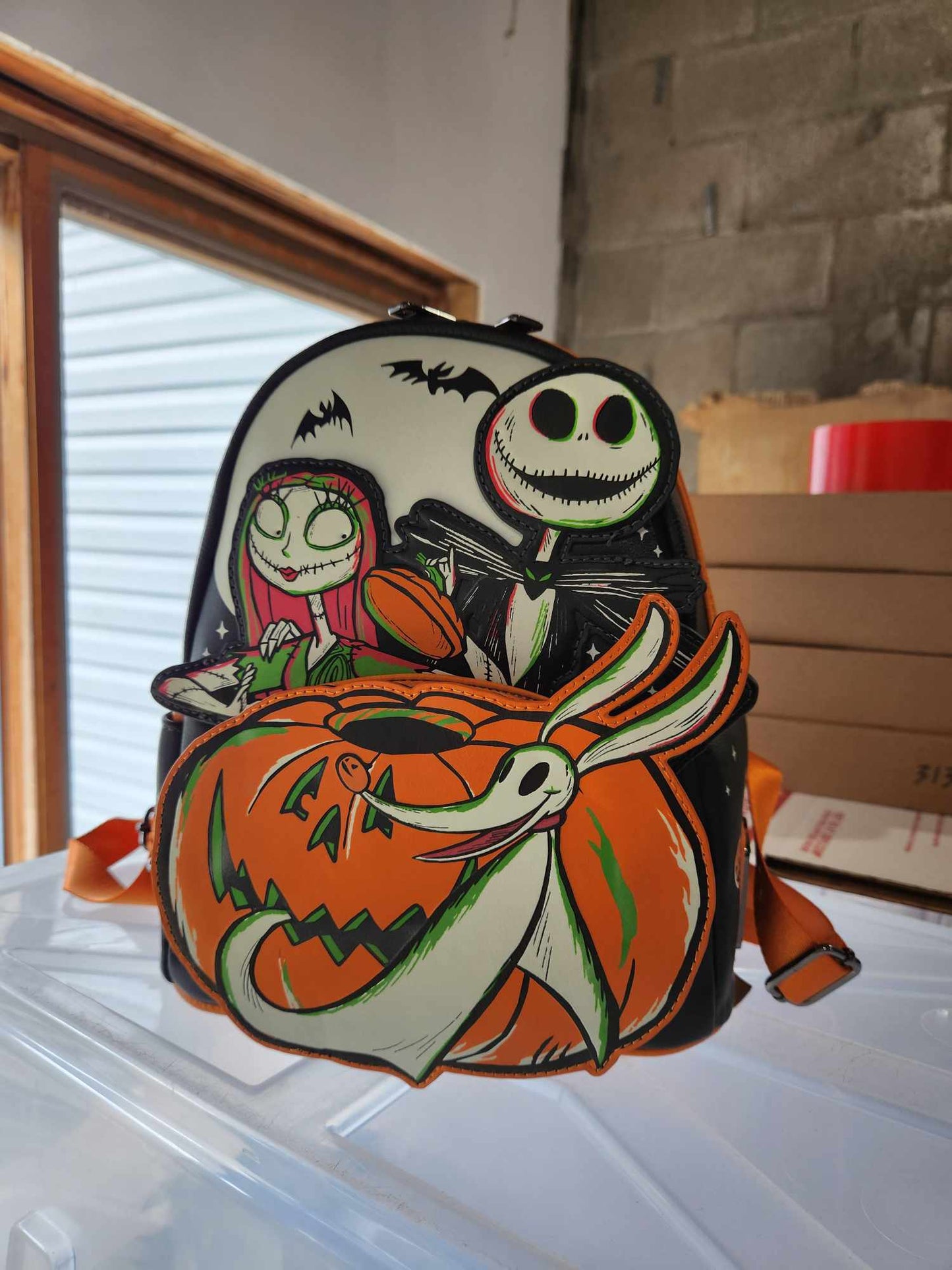 Disney 100 Nightmare Before Christmas Glow-in-the-Dark Mini Backpack