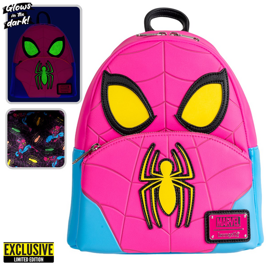 Marvel Spider-Man Cosplay Glow-in-the-Dark Mini-Backpack - EE Exclusive