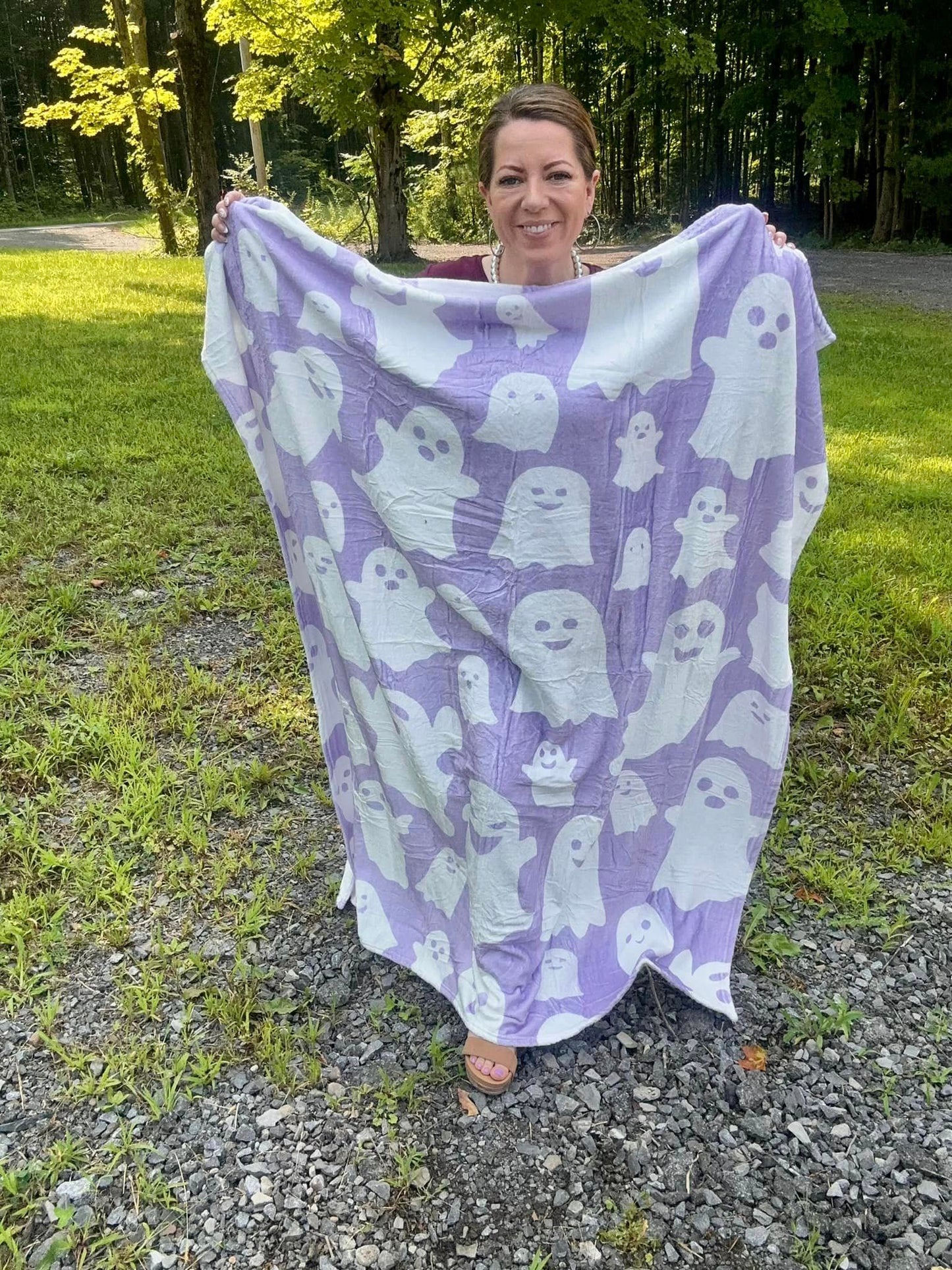 Purple Ghost Blanket