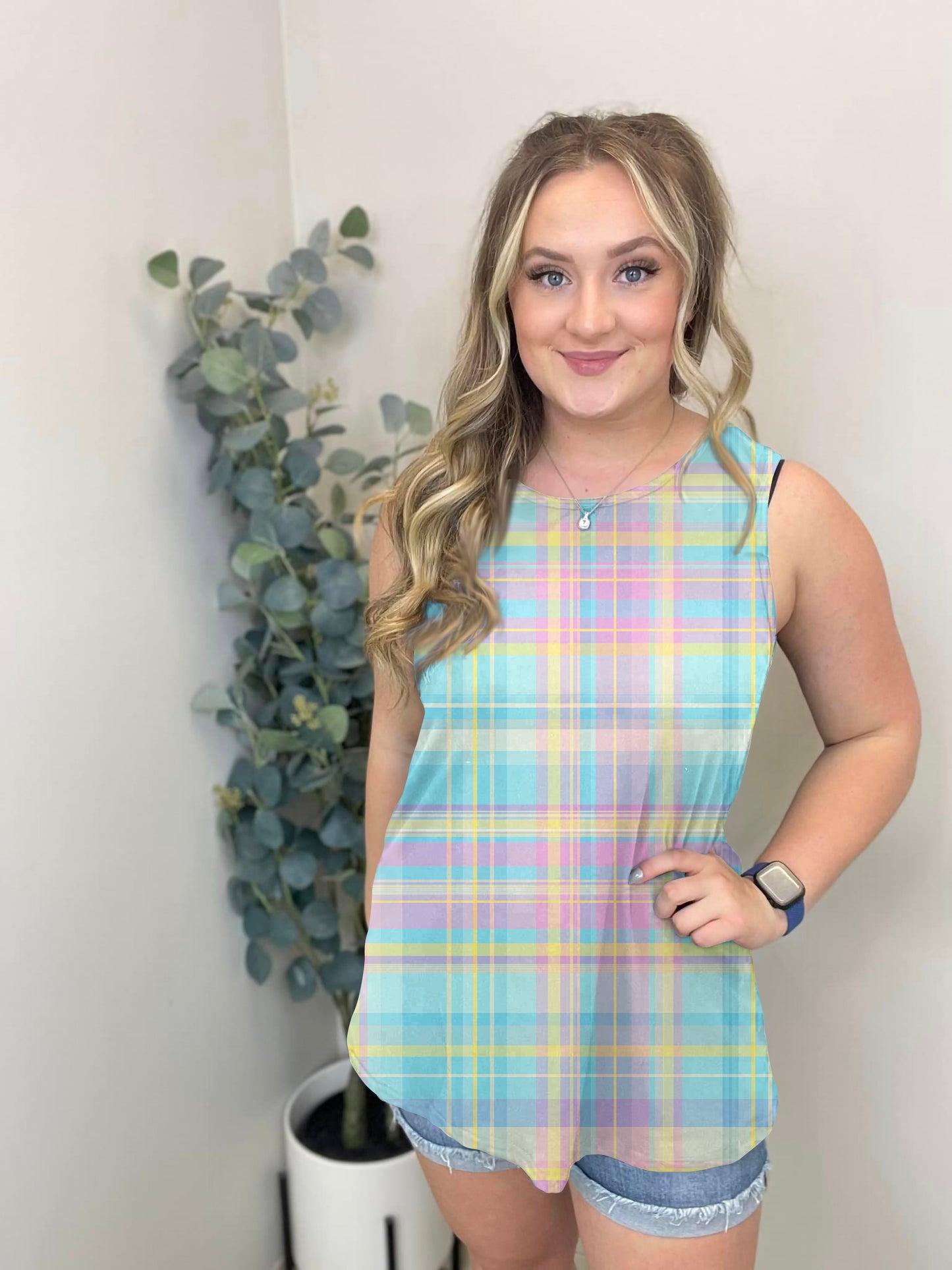 Pretty Plaid Tank Top | Run ends 3/8| ETA 42 Days