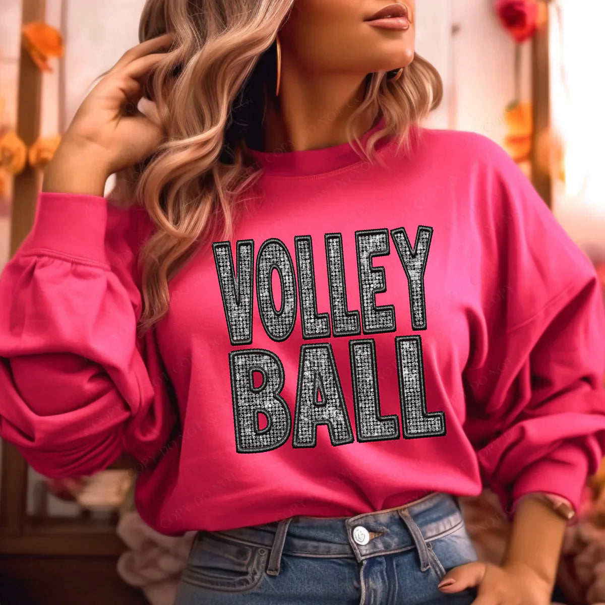 FAUX Rhinestone Sports Tee - Fully Customizable