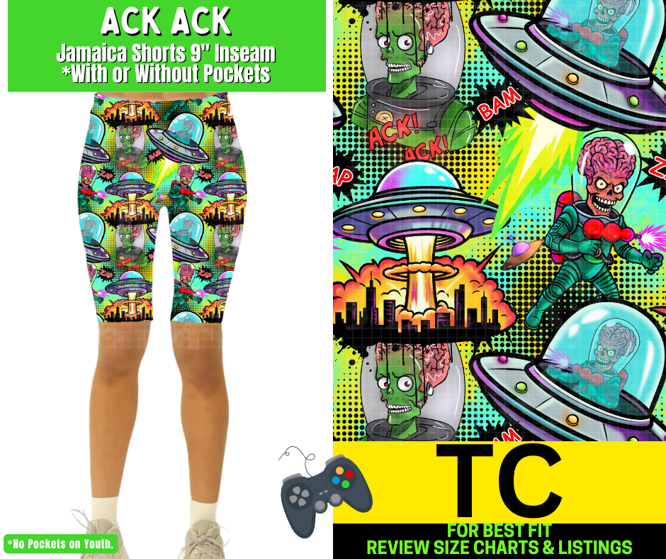 Ack Ack Jamaica Shorts w/ Pockets