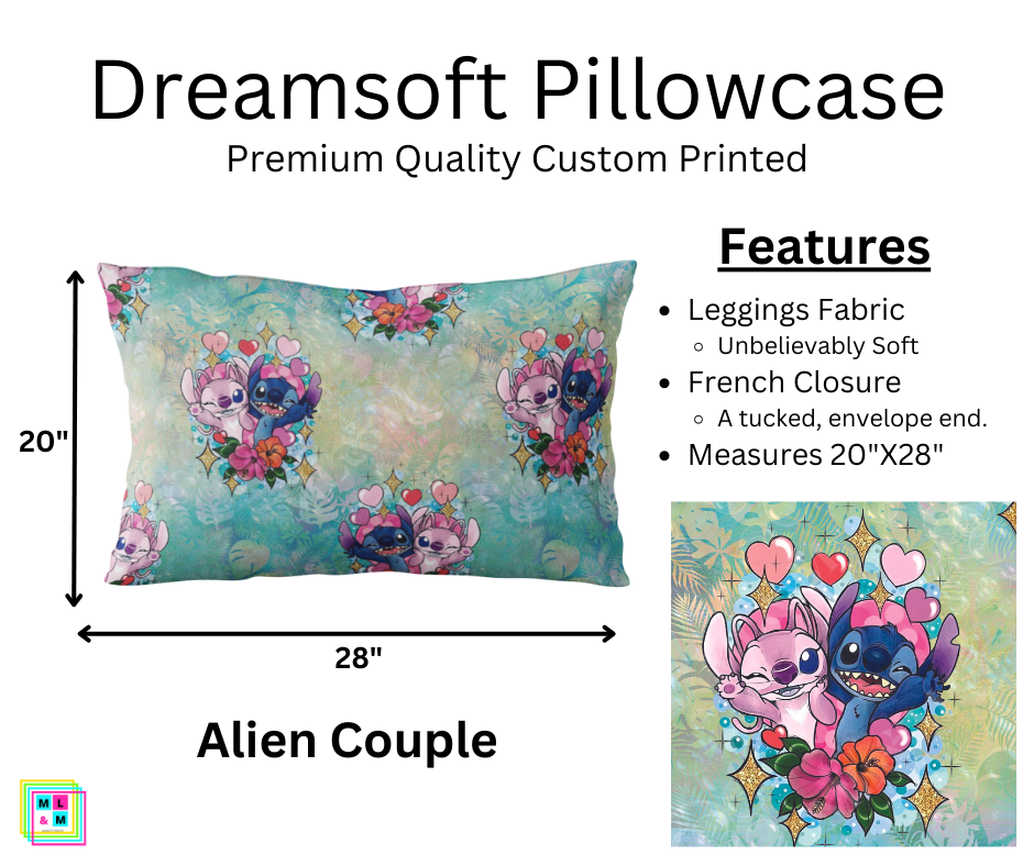 Alien Couple Pillowcase