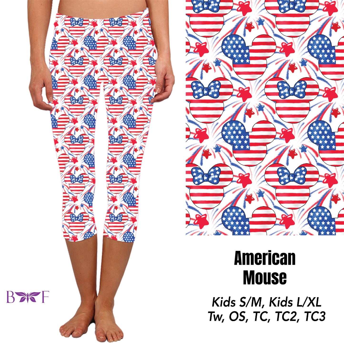 American mouse capris