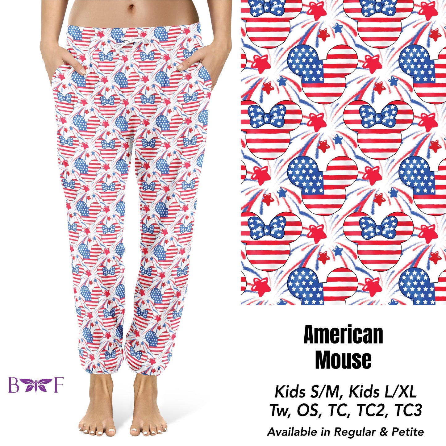 American mouse capris