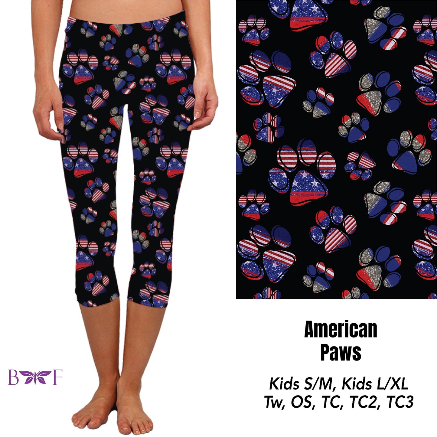 America Paws Leggings and Capris