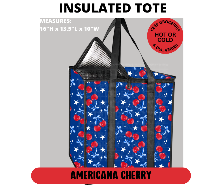 Americana Cherry Insulated Tote