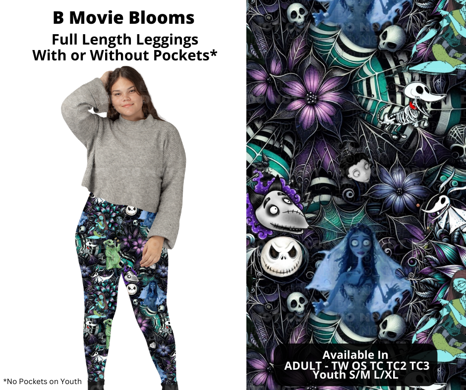 B Movie Blooms Full Length Leggings w/ Pockets