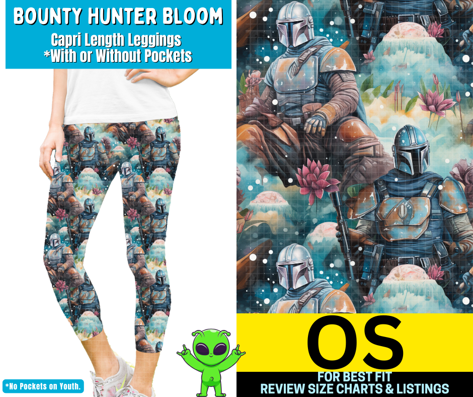 Bounty Hunter Bloom Capri Length Leggings w/ Pockets