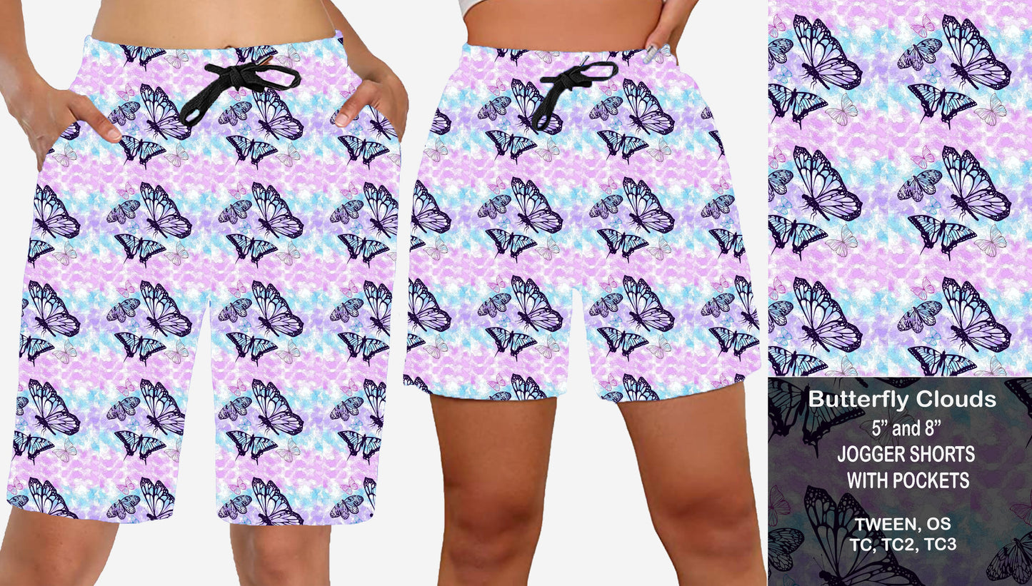 BUTTERFLY CLOUDS - Jogger Shorts Preorder Closes 7/28