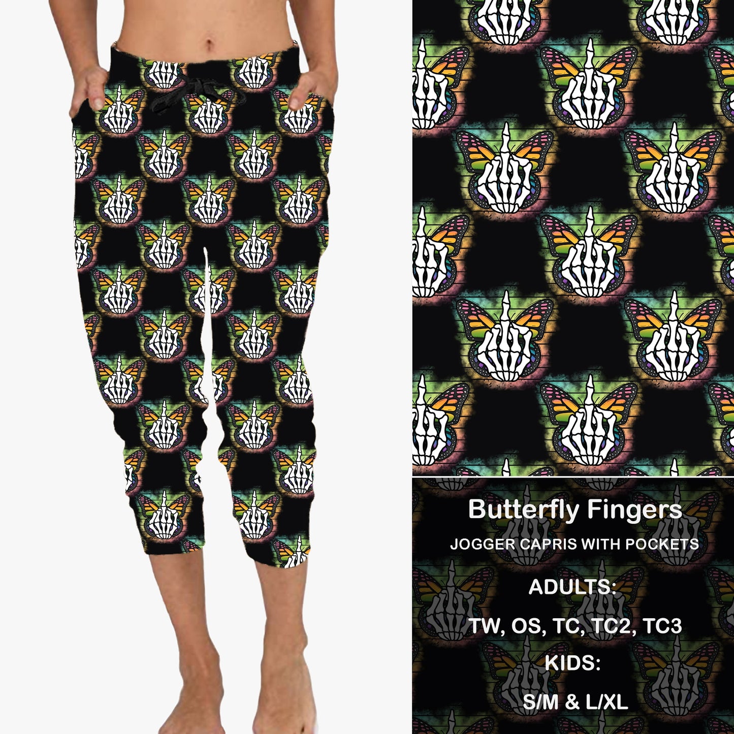 Butterfly Fingers - Full & Capri Joggers Preorder Closes 6/14 eta Late July