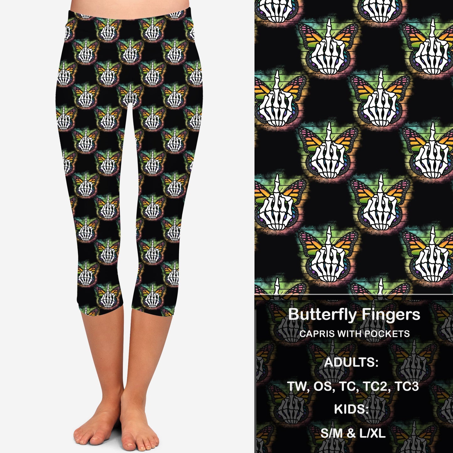 Butterfly Fingers Leggings & Capris with Pockets KIDS Preorder Closes 6/14 eta Late July