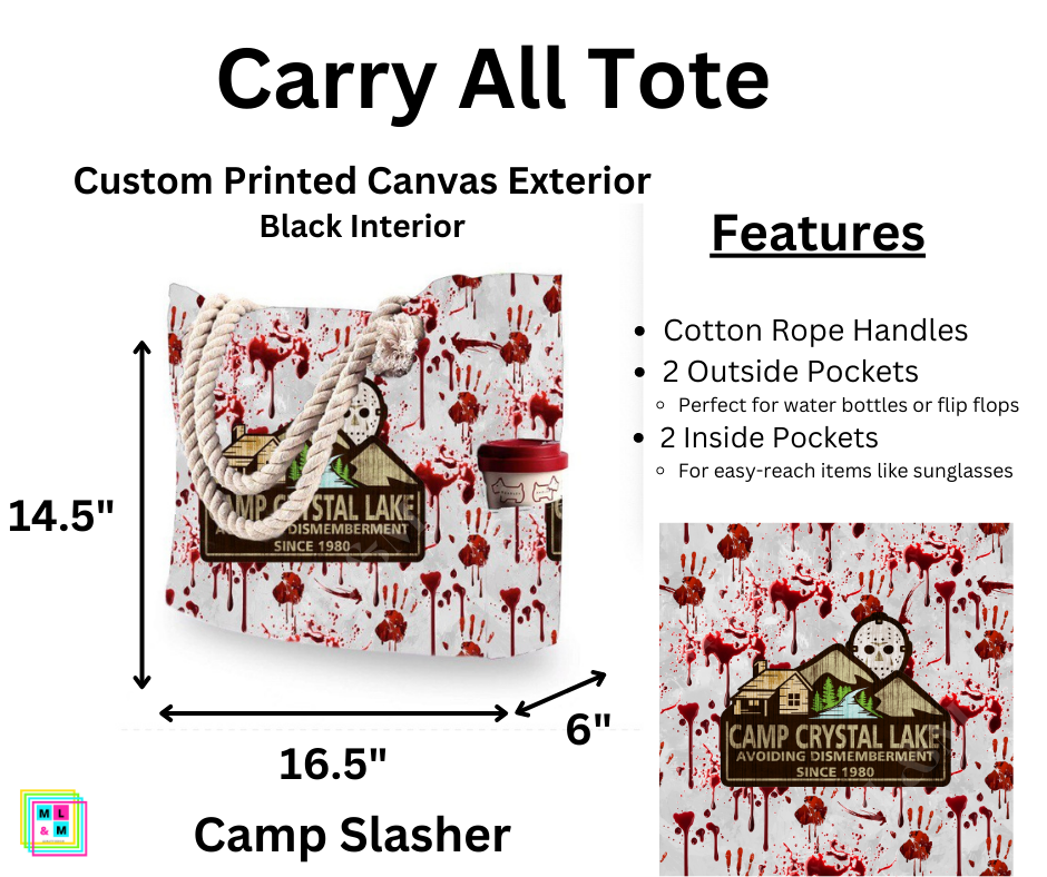 Camp Slasher Carry All Tote
