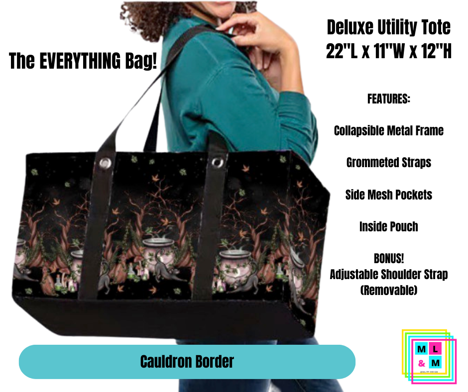 Cauldron Border Collapsible Tote