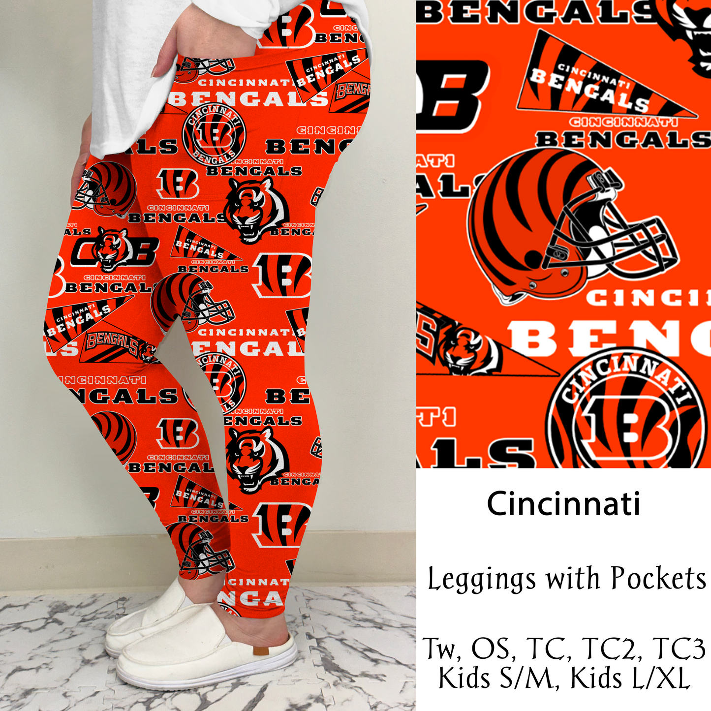 Cincinnati Football Leggings/Capri/Joggers | Run ends 8/16 | ETA Late September