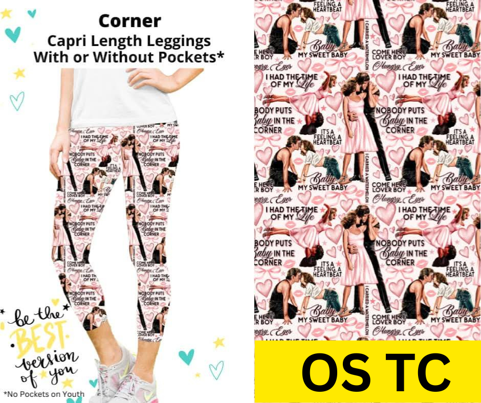 Corner Capri Length Leggings w/ Pockets