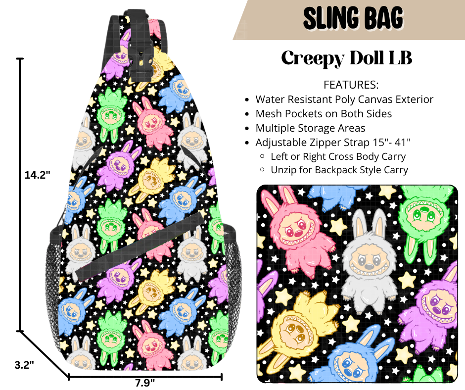 Creepy Doll LB Sling Bag