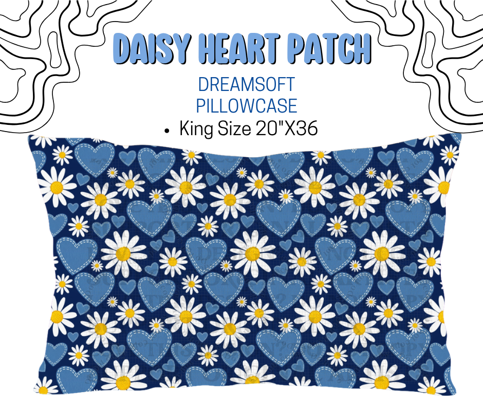 Daisy Heart Patch Dreamsoft Pillowcases