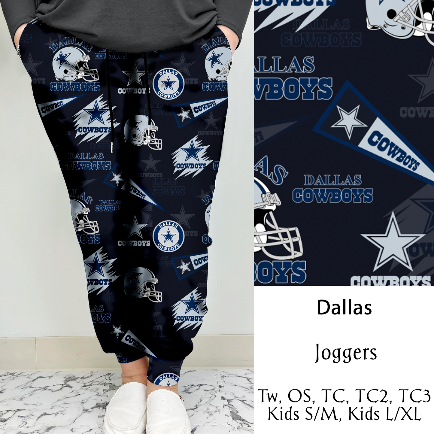 Dallas Football Leggings/Capri/Joggers | Run ends 8/16 | ETA Late September