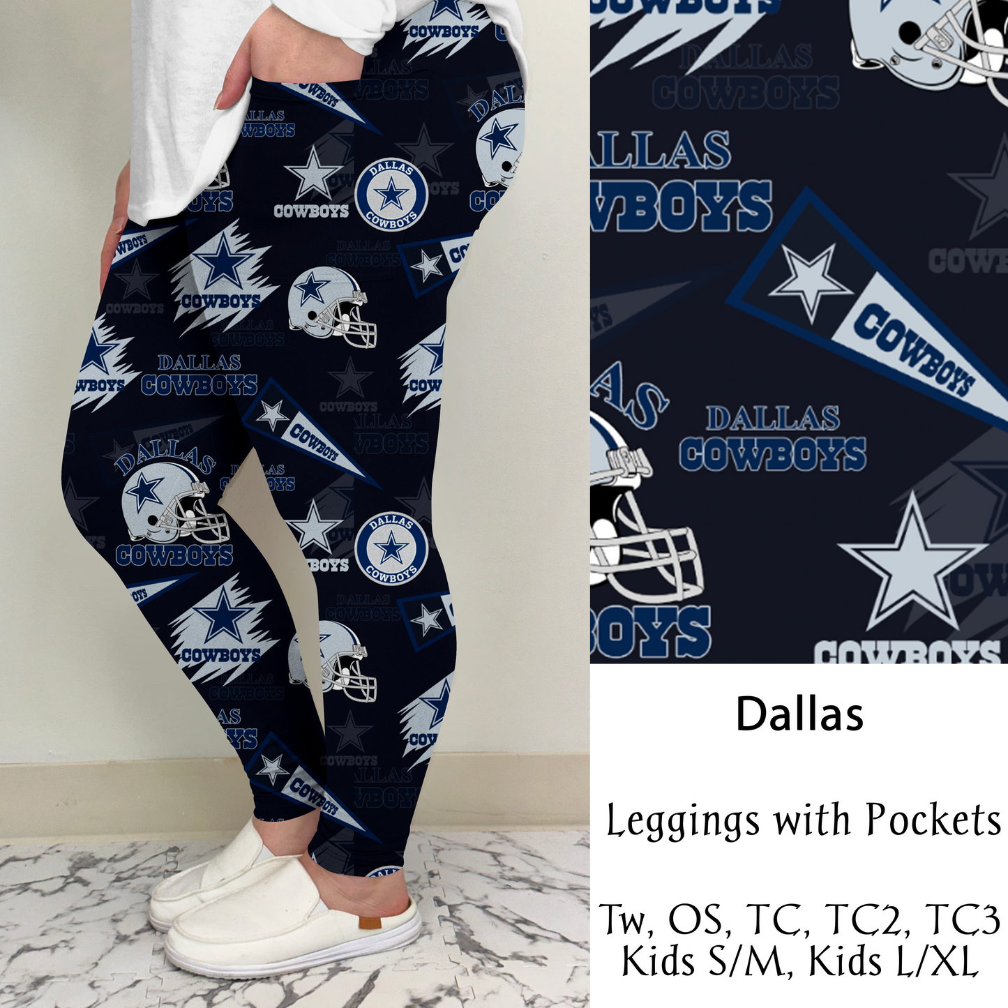 Dallas Football Leggings/Capri/Joggers | Run ends 8/16 | ETA Late September