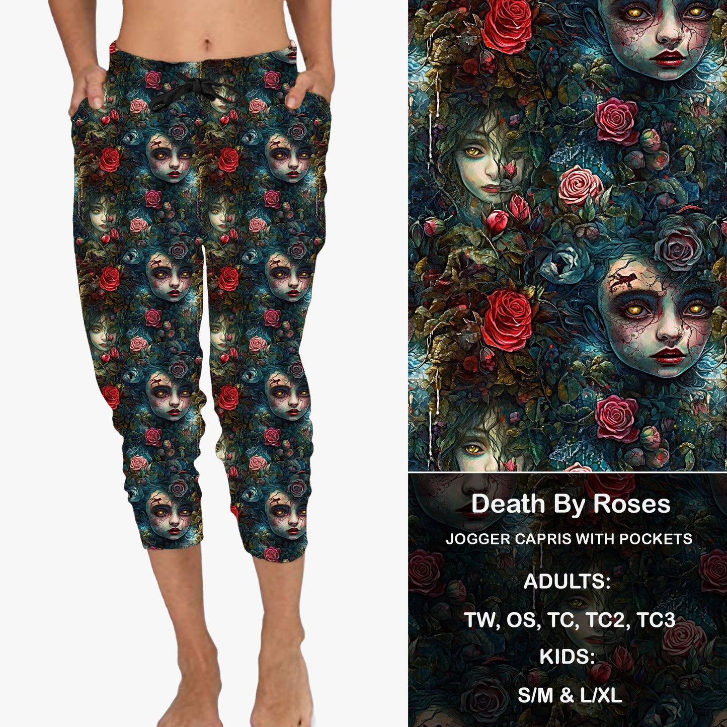 Death By Roses - Full & Capri Joggers Preorder Closes 6/19 eta Late July